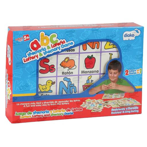 JUEGO DE MEMORIA LOTERIA ABC - Ivanna & Pau - Juguetes, material didactico y productos para niños y el bienestar familiar