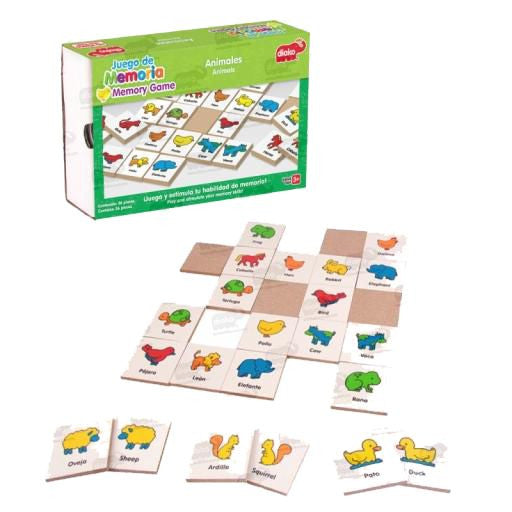 JUEGO DE MEMORIA ANIMALES - Ivanna & Pau - Juguetes, material didactico y productos para niños y el bienestar familiar