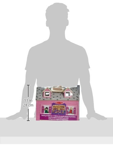 Ivanna & Pau - Casa de munecas de madera plegable y portatil - Ivanna & Pau - Juguetes, material didactico y productos para niños y el bienestar familiar