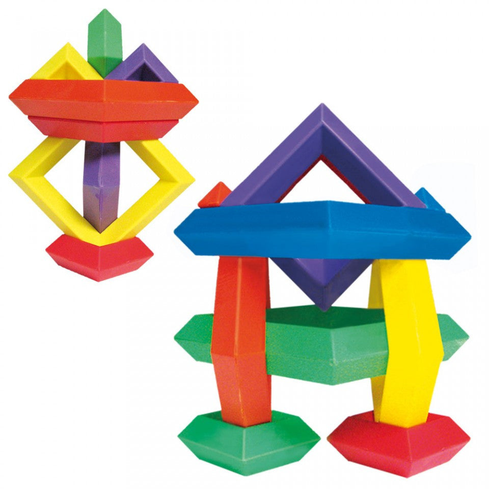 TANGRAM TRIDIMENSIONAL  CON  12 PZAS (2 PIRAMIDES) - Ivanna & Pau - Juguetes, material didactico y productos para niños y el bienestar familiar
