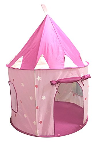 Casa de campaña con diseño de castillo de princesas, para jugar, color rosa - Ivanna & Pau - Juguetes, material didactico y productos para niños y el bienestar familiar