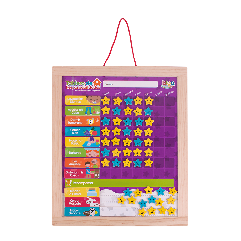 TABLERO DE RESPONSABILIDADES - Ivanna & Pau - Juguetes, material didactico y productos para niños y el bienestar familiar