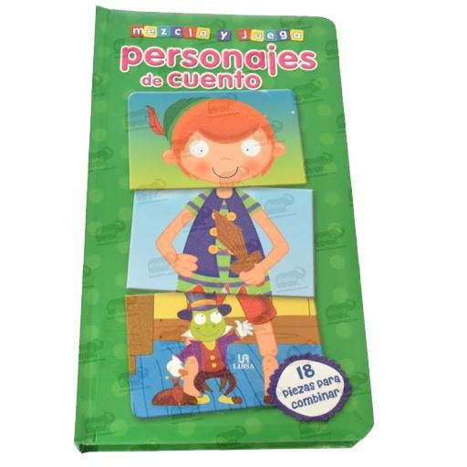 LIBRO CUENTOS MEZCLA Y JUEGA PERSONAJES - Ivanna & Pau - Juguetes, material didactico y productos para niños y el bienestar familiar