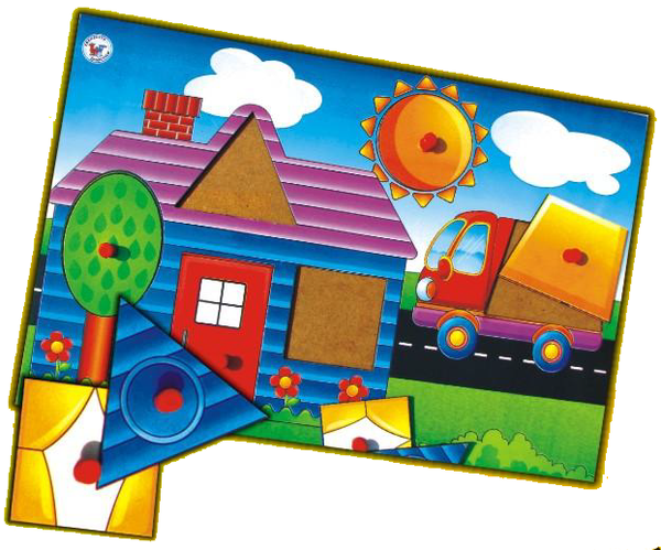 ROMPECABEZA CASITA DE FIGURAS GEOMETRICAS - Ivanna & Pau - Juguetes, material didactico y productos para niños y el bienestar familiar