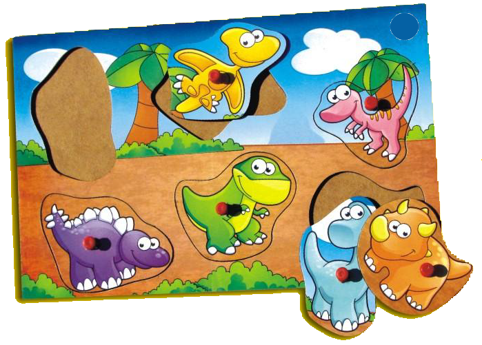 ROMPECABEZAS DINOSAURIOS - Ivanna & Pau - Juguetes, material didactico y productos para niños y el bienestar familiar