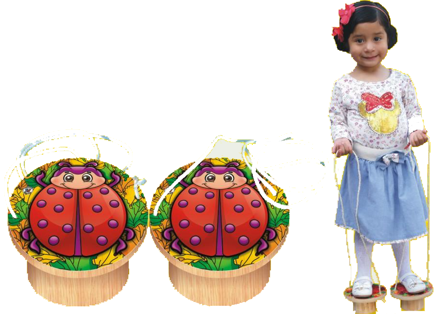 ZANCOS MADERA 1 PAR - Ivanna & Pau - Juguetes, material didactico y productos para niños y el bienestar familiar