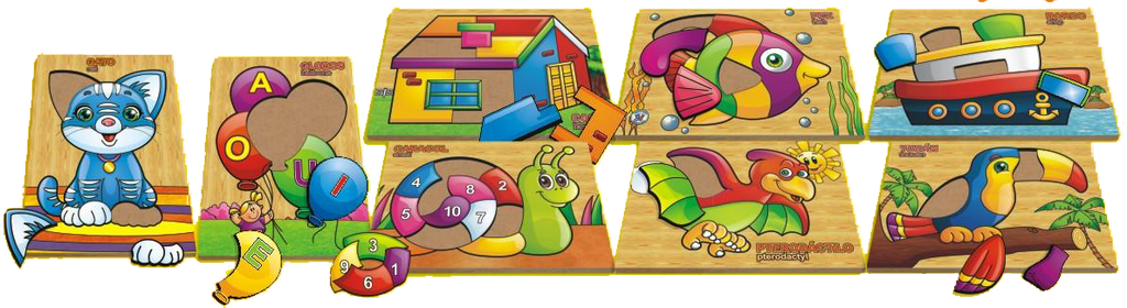 ROMPECABEZAS COLECCIÓN CON 1 PZA - Ivanna & Pau - Juguetes, material didactico y productos para niños y el bienestar familiar