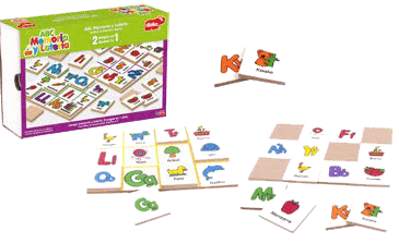 JUEGO DE MEMORIA LOTERIA ABC - Ivanna & Pau - Juguetes, material didactico y productos para niños y el bienestar familiar