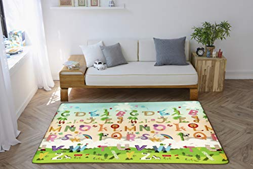 Fisher Price Playmat Double Side-Large Size 150x200x1.0 cm PE