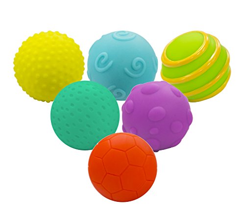 SET PELOTAS DE PLASTICO CON TEXTURA - Ivanna & Pau - Juguetes, material didactico y productos para niños y el bienestar familiar