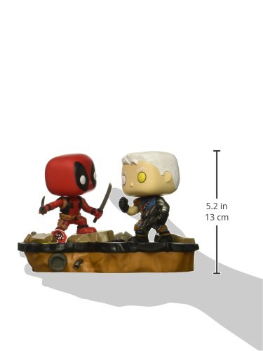 Funko Pop Marvel: Comic Moments-Deadpool Vs. Cable Collectible Figure, Multicolor