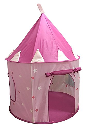 Casa de campaña con diseño de castillo de princesas, para jugar, color rosa - Ivanna & Pau - Juguetes, material didactico y productos para niños y el bienestar familiar