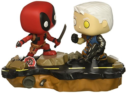 Funko Pop Marvel: Comic Moments-Deadpool Vs. Cable Collectible Figure, Multicolor