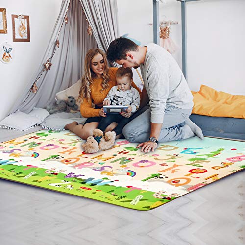 Fisher Price Playmat Double Side-Large Size 150x200x1.0 cm PE