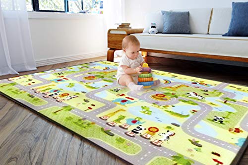 Fisher Price Playmat Double Side-Large Size 150x200x1.0 cm PE