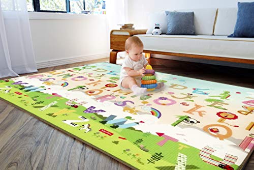 Fisher Price Playmat Double Side-Large Size 150x200x1.0 cm PE