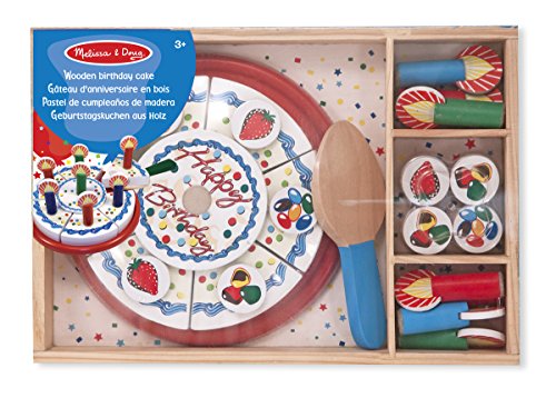 Melissa & Doug Pastel de cumpleanos de madera - Ivanna & Pau - Juguetes, material didactico y productos para niños y el bienestar familiar