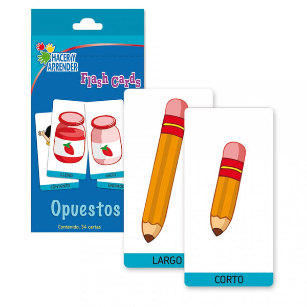 FLASH CARDS OPUESTOS - Ivanna & Pau - Juguetes, material didactico y productos para niños y el bienestar familiar