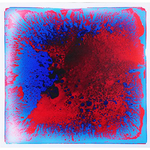 Tapete - Art3d Liquid Dance Floor Colorful Home Decor Tile, 12" x 12" Blue-Red - Ivanna & Pau - Juguetes, material didactico y productos para niños y el bienestar familiar