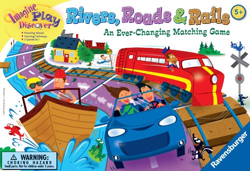 Ravensburger Rivers, Roads And Rails - Juegos de mesa - Ivanna & Pau - Juguetes, material didactico y productos para niños y el bienestar familiar