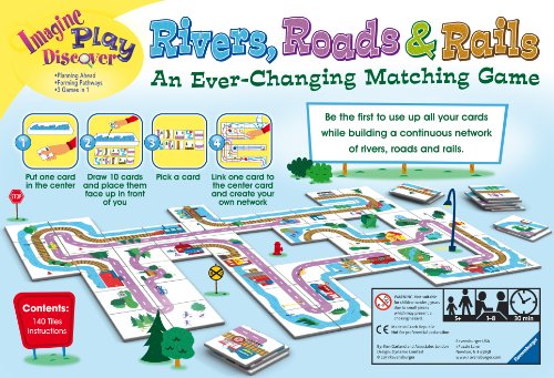 Ravensburger Rivers, Roads And Rails - Juegos de mesa - Ivanna & Pau - Juguetes, material didactico y productos para niños y el bienestar familiar