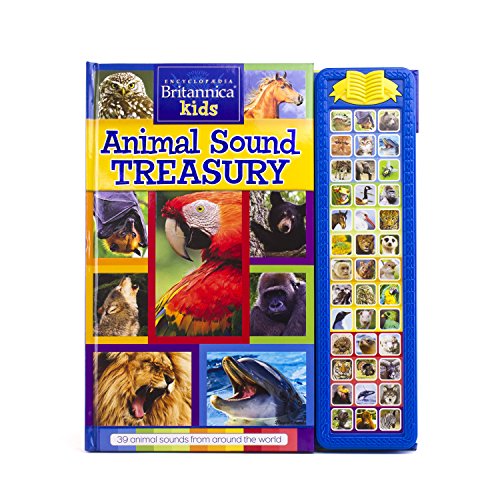 Libro Cuento Enciclopedia Britannica Kids Animal con sonido tesoros