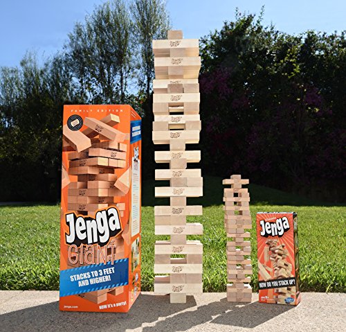 Jenga Giant Family Hardwood Game - Ivanna & Pau - Juguetes, material didactico y productos para niños y el bienestar familiar