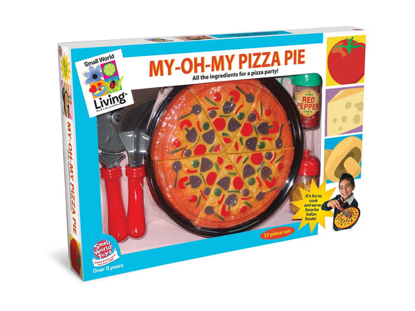 Small World Toys Living - My-Oh-My Pizza Pie 11 Pc. Playset - Ivanna & Pau - Juguetes, material didactico y productos para niños y el bienestar familiar