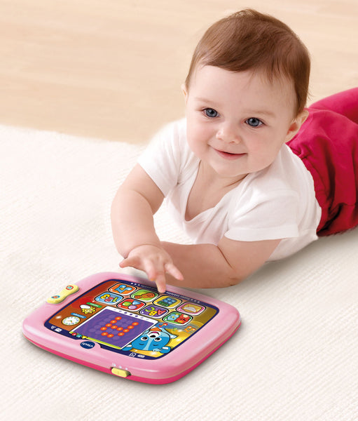 VTech Light-Up Baby Touch Tablet, Pink - Ivanna & Pau - Juguetes, material didactico y productos para niños y el bienestar familiar