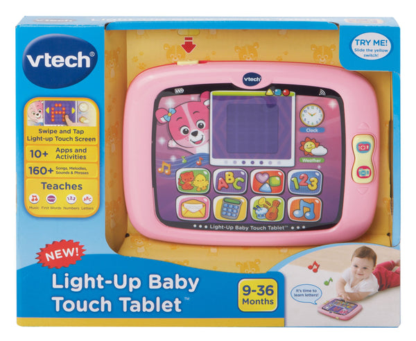 VTech Light-Up Baby Touch Tablet, Pink - Ivanna & Pau - Juguetes, material didactico y productos para niños y el bienestar familiar