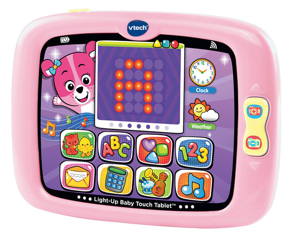 VTech Light-Up Baby Touch Tablet, Pink - Ivanna & Pau - Juguetes, material didactico y productos para niños y el bienestar familiar