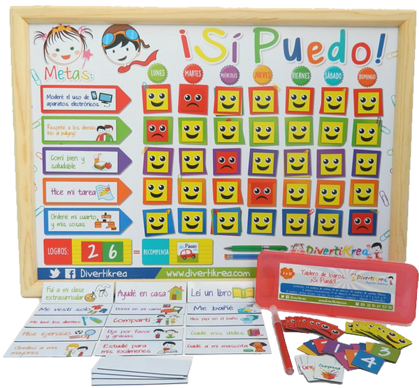 TABLERO DE LOGROS - Ivanna & Pau - Juguetes, material didactico y productos para niños y el bienestar familiar