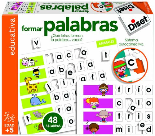 FORMA PALABRAS - 48 PALABRAS - Ivanna & Pau - Juguetes, material didactico y productos para niños y el bienestar familiar