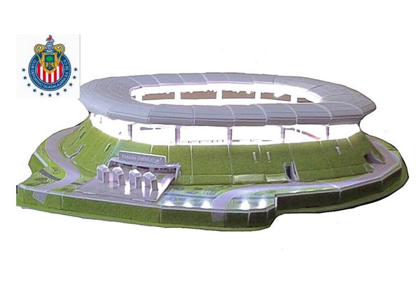 Rompecabezas 3D Estadio omnilife - Chivas Guadalajara - Ivanna & Pau - Juguetes, material didactico y productos para niños y el bienestar familiar