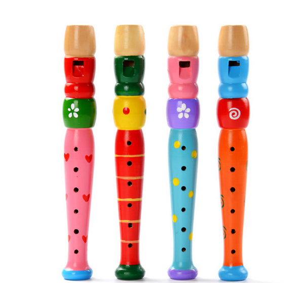 Flauta de madera de colores para niños - Ivanna & Pau - Juguetes, material didactico y productos para niños y el bienestar familiar
